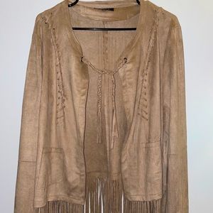 ii Sisters Suade Jacket with fringe - Joshua Tree
